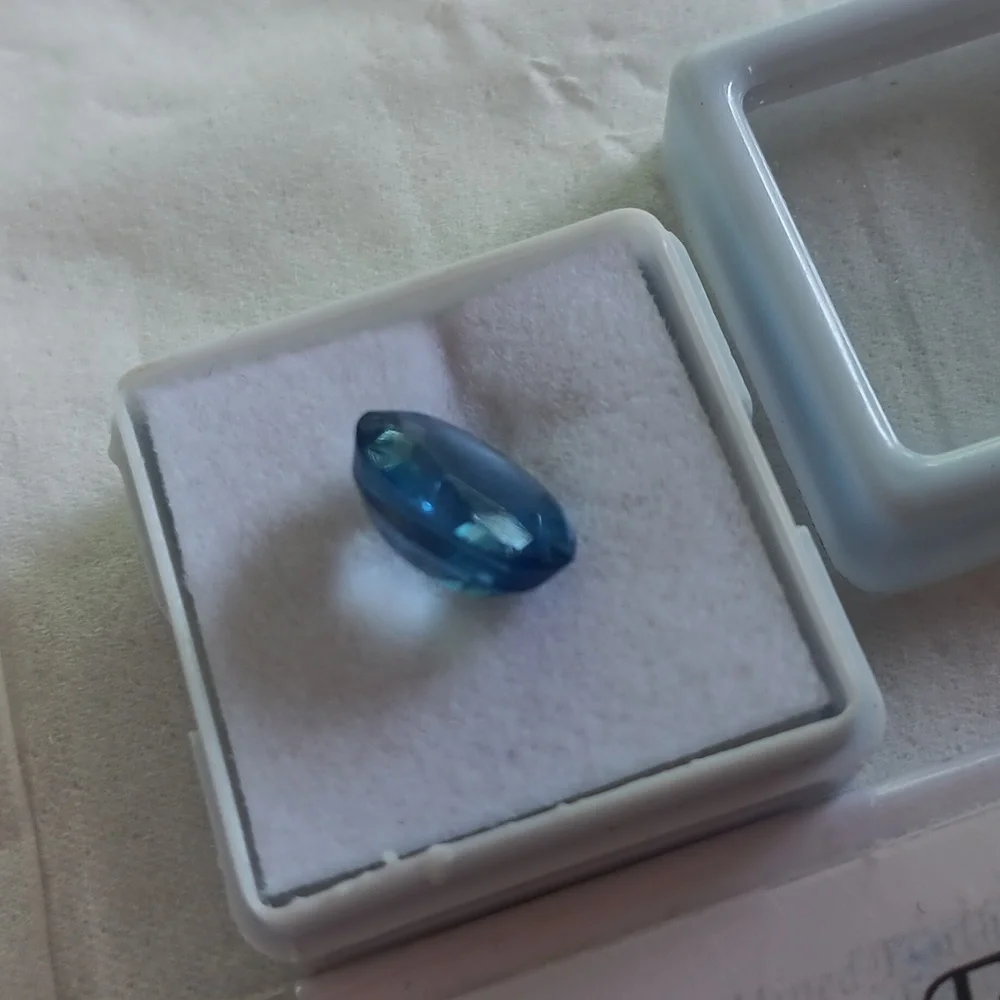 5CT Natural Oval Cut Tanzanite Certified - Picture 6 of 7